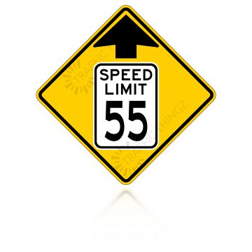 MUTCD W3-5 Reduced Speed Limit Ahead